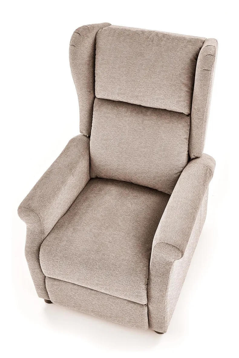 Кресло HALMAR AGUSTIN M с функцией массажа бежевое фото №3