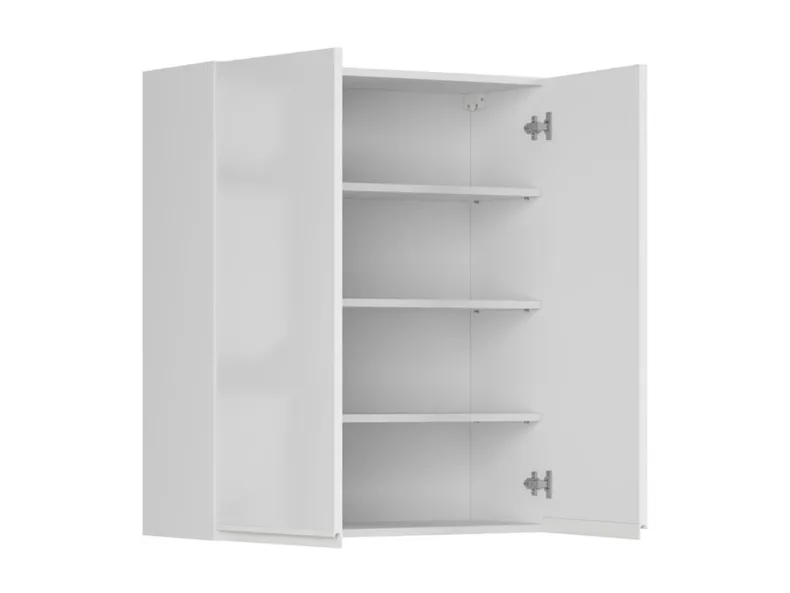 BRW Двухдверный верхний кухонный шкаф Sole 80 см белый глянец, альпийский белый/глянцевый белый FH_G_80/95_L/P-BAL/BIP фото №3
