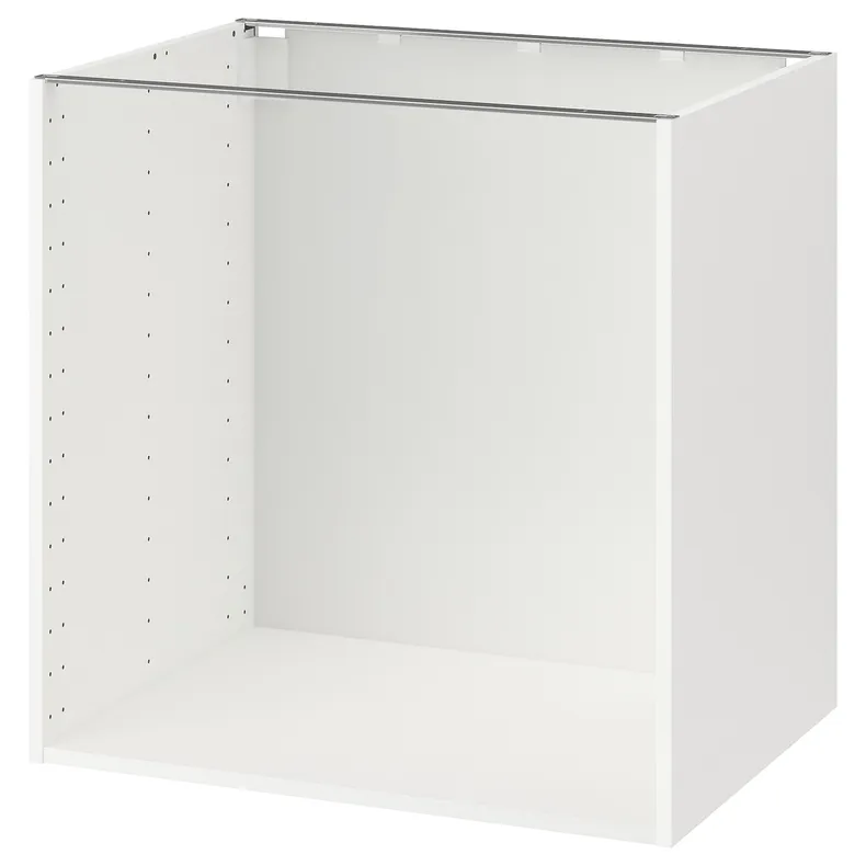 IKEA METOD МЕТОД, каркас підлоговї шафи, білий, 80x60x80 см 102.056.33 фото №1