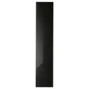IKEA HÖGBO ХЕГБУ, скляні дверцята, чорний, 40x192 см 405.234.03 фото thumb №1