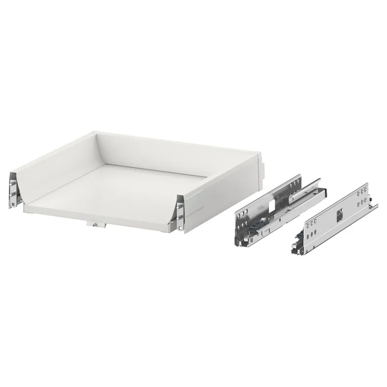 IKEA EXCEPTIONELL ЕКСЕПШІОНЕЛЬ, шухляда низька з натисн-відкр, білий, 40x37 см 904.478.12 фото №1