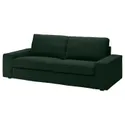 IKEA KIVIK КІВІК, чохол для 3-місного дивана, Талміра темно-зелена 405.172.04 фото thumb №1