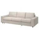 IKEA VIMLE ВІМЛЕ, чохол для 3-місного дивана-ліжка, з широкими підлокітниками/ГУННАРЕД бежевий 894.011.17 фото thumb №2
