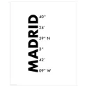 IKEA BILD БІЛЬД, постер, координати, Мадрид, 40x50 см 305.816.10 фото thumb №1