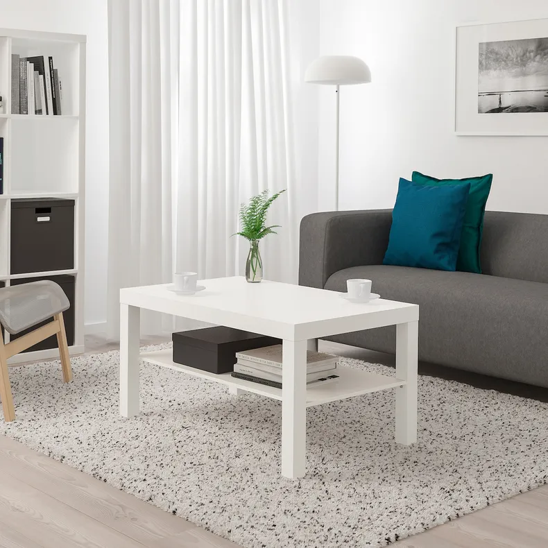 IKEA LACK ЛАКК, журнальный стол, белый, 90x55 см 904.499.05 фото №2