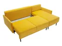 BRW двосторонній кутовий диван Solo розкладний з ящиком для зберігання велюровий жовтий, Соло 257 NA-SOLO-G1_B157C8 фото thumb №3
