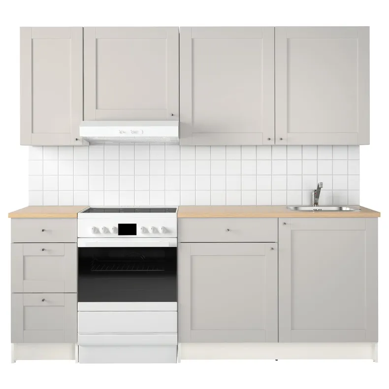 IKEA KNOXHULT КНОКСХУЛЬТ, кухня, серый, 220x61x220 см 191.804.35 фото №2