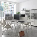 IKEA TROTTEN ТРОТТЕН, письменный стол, белый, 140x80 см 594.295.56 фото thumb №2
