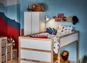 IKEA KURA КЮРА, двусторонняя кровать, белый/сосна, 90x200 см 802.538.09 фото thumb №4