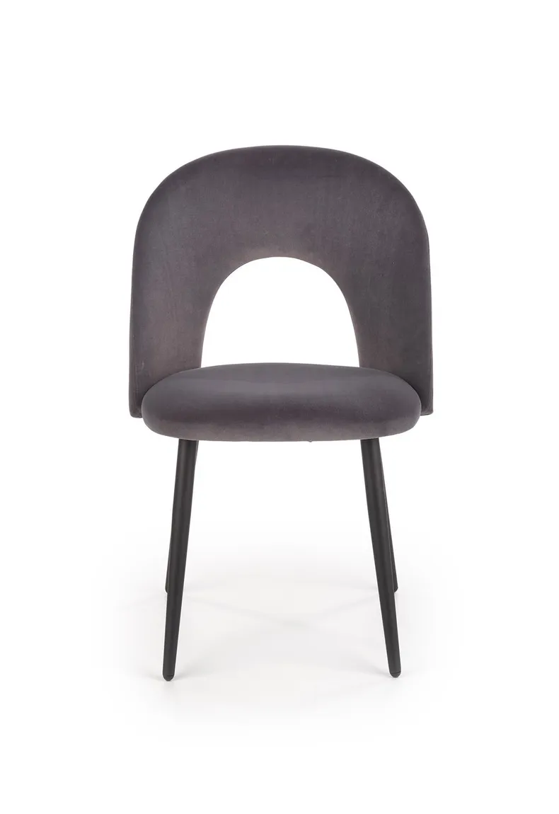 Кухонний стілець HALMAR K384 сірий/чорний (1шт=4шт) фото №11