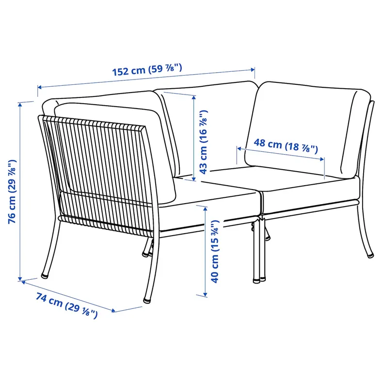 IKEA SEGERÖN, 2-местный диван, открытый, Белый/бежевый/фрозен/дубльменский бежевый 495.856.89 фото №3