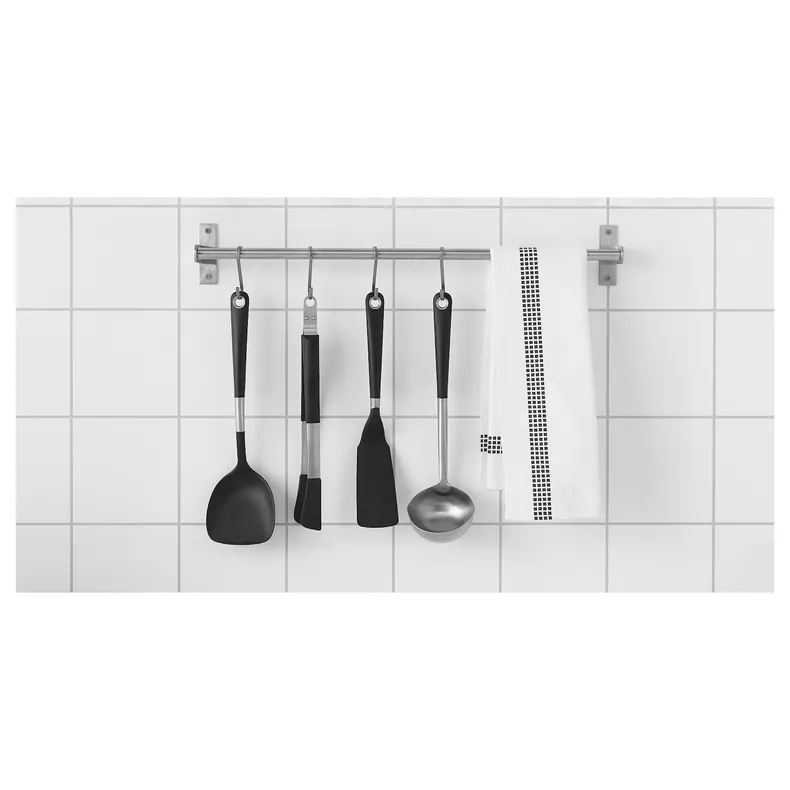 IKEA IKEA 365+ HJÄLTE ИКЕА 365+ ЙЭЛТЕ, лопаточка для вока-сковороды, нержавеющ сталь / черный 501.494.66 фото №3