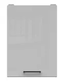 BRW Верхний шкаф для кухни Junona Line 40 см левый/правый светло-серый глянец, светло-серый глянец G1D/40/57_LP-BI/JSZP фото thumb №1
