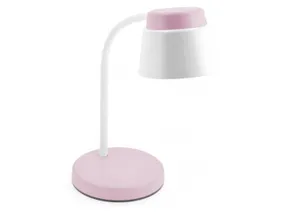 BRW Світлодіодна настільна лампа 6W/350LM/4000K біла/рожева/пластик Helin 079849 фото