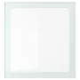 IKEA GLASSVIK ГЛАССВІК, скляні дверцята, біле/салатовий матове скло, 60x64 см 905.409.28 фото