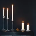 IKEA JUBLA ЮБЛА, неароматизована свічка, білий, 35 см 401.544.01 фото thumb №3