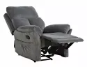 Раскладное кресло бархатное SIGNAL HADES Velvet, Bluvel 14 - серый фото thumb №4