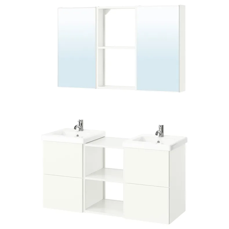 IKEA ENHET ЕНХЕТ, ванна, білий, 124x43x65 см 195.475.71 фото №1