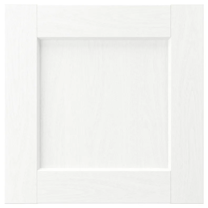 IKEA ENKÖPING ЭНЧЁПИНГ, фронтальная панель ящика, белая имитация дерева, 40x40 см 105.057.78 фото №1