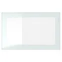 IKEA BESTÅ БЕСТО, стеллаж со стеклянн дверью, имитация дуба, окрашенного в белый цвет Glassvik / белый / светло-зеленый Прозрачное стекло, 60x22x38 см 794.904.68 фото thumb №2