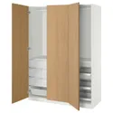 IKEA PAX ПАКС / STORKLINTA СТОРКЛИНТА, гардероб, комбинация, белый/имит. дуб, 150x60x201 см 195.626.65 фото thumb №1