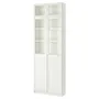 IKEA BILLY БІЛЛІ, стелаж з дод секцією / дверцятами, білий, 80x30x237 см 292.873.46 фото