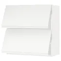 IKEA METOD МЕТОД, навесной шкаф / 2 дверцы, горизонтал, белый / Воксторп матовый белый, 80x80 см 993.920.04 фото thumb №1
