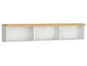 BRW Ерла 158 см відкрита біла настінна шафа, біла/дубова мінерва SFW/158-BI/DMV фото thumb №1