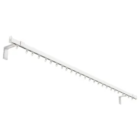 IKEA VIDGA ВИДГА, одинарная гардинная шина д/стены, белый 894.282.54 фото