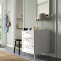IKEA PLATSA ПЛАТСА, комод с 3 ящиками, белый / саннидальный белый, 60x57x73 см 094.878.55 фото thumb №2