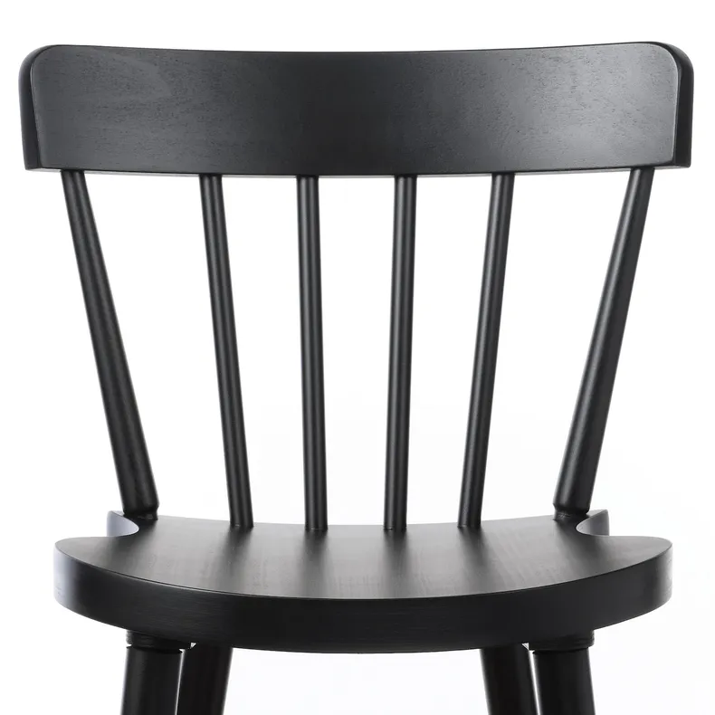 IKEA NORRARYD НОРРАРЮД, барний стілець зі спинкою, чорний, 74 см 003.977.36 фото №7