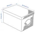 IKEA KVARNVIK КВАРНВИК, коробка с крышкой, серый, 18x25x15 см 704.128.75 фото thumb №6