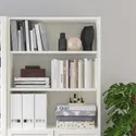 IKEA BILLY БИЛЛИ / OXBERG ОКСБЕРГ, стеллаж / панельные / стеклянные двери, белый, 160x30x202 см 792.807.24 фото thumb №4