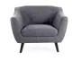 Кресло мягкое SIGNAL MOLLY 1 Brego, ткань: темно-серый / венге фото