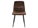 Кухонний стілець SIGNAL MILA Velvet, Bluvel 48 - коричневий фото thumb №1