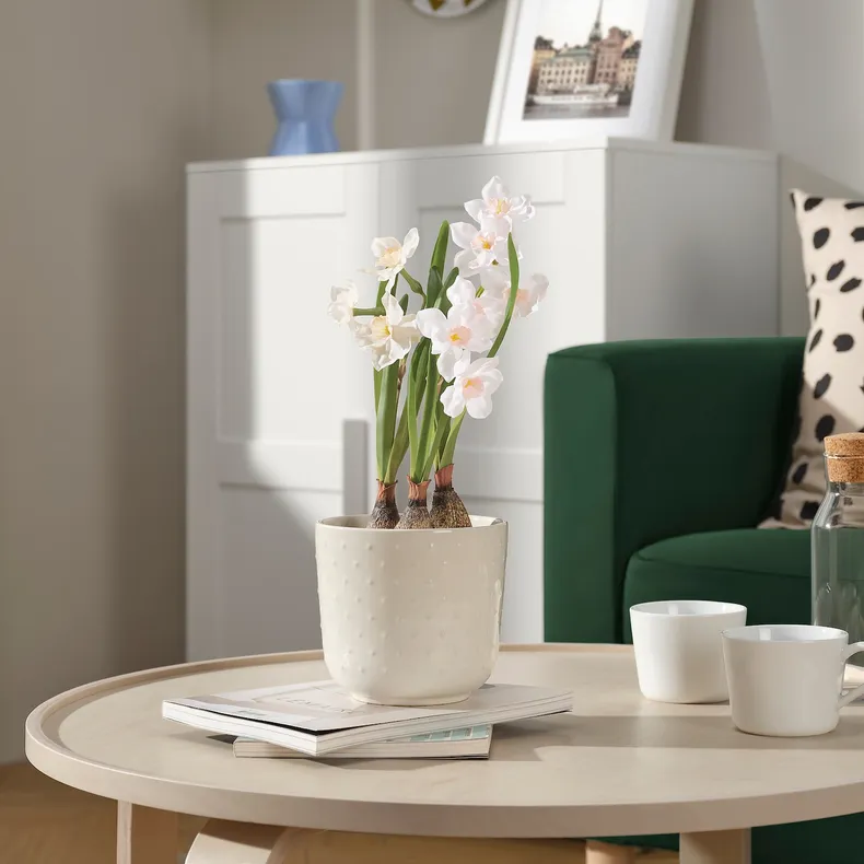 IKEA FEJKA ФЕЙКА, штучна рослина в горщику, внутрішній / зовнішній / білий подружжя, 12 см 305.716.87 фото №2
