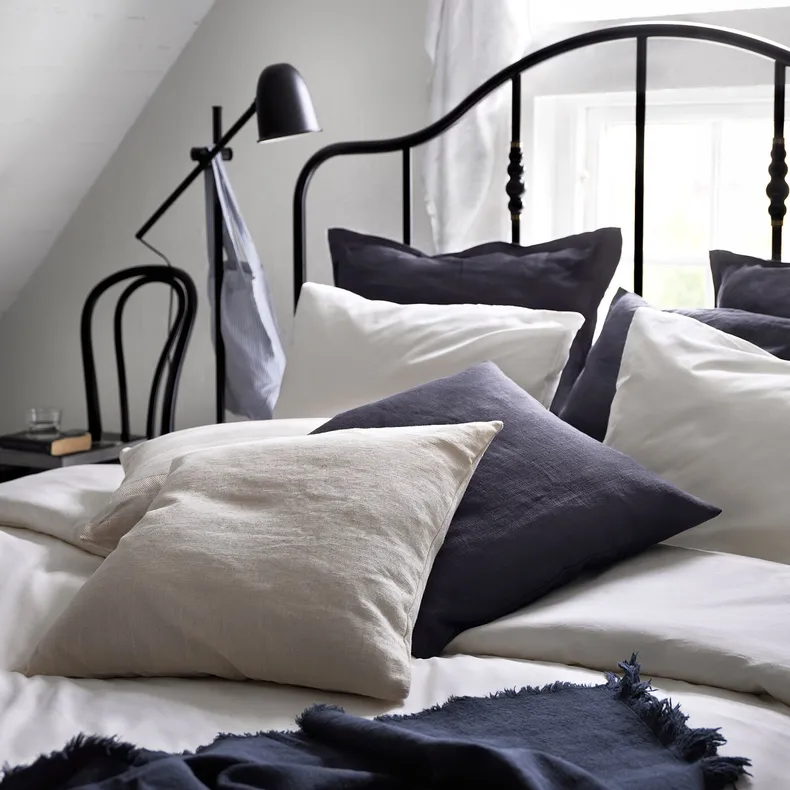 IKEA VIGDIS ВІГДІС, чохол для подушки, натуральний, 50x50 см 204.565.41 фото №7