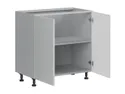 BRW Базовый шкаф для кухни Top Line 80 см двухдверный светло-серый матовый, греноловый серый/светло-серый матовый TV_D_80/82_L/P-SZG/BRW0014 фото thumb №3
