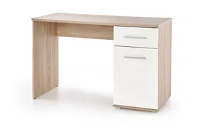 Письмовий стіл HALMAR LIMA B-1 120x55 см, дуб сонома / білий фото