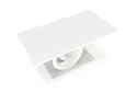 Раскладной обеденный стол HALMAR GALARDO 160-200x90 см, белый/золотой фото thumb №14