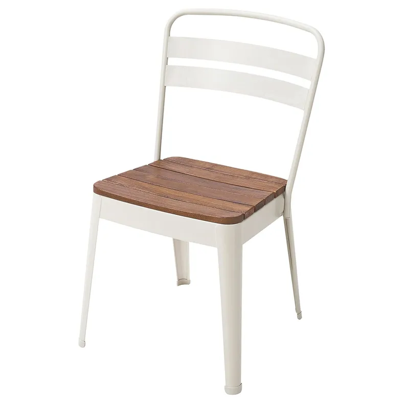 IKEA NORRMANSÖ НОРРМАНСЕ, стілець, вуличний, для приміщення / вулиці бежевий / акація 405.110.80 фото №1