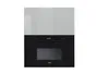 Кухонный шкаф BRW Top Line 60 см с микроволновой печью навесной серый глянцевый, серый гранола/серый глянец TV_GMO_60/72_O_AMW442-SZG/SP/CA фото