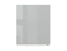 Кухонный шкаф BRW Top Line 60 см с вытяжкой правый серый глянец, серый гранола/серый глянец TV_GOO_60/68_P_FL_BRW-SZG/SP/BI фото