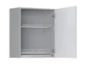 BRW Кухонный верхний шкаф Verdi 60 см со сливом правый светло-серый матовый, греноловый серый/светло-серый матовый FL_GC_60/72_P-SZG/JSZM фото thumb №3