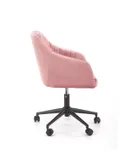 Крісло комп'ютерне офісне обертове HALMAR FRESCO, рожевий оксамит фото thumb №2