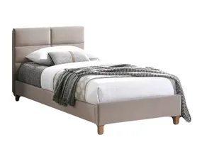 Кровать односпальная SIGNAL Sierra Velvet, бежевый, 90x200 фото