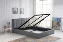 Кровать двуспальная HALMAR PADVA с подъемным механизмом 160x200 см серый фото thumb №3
