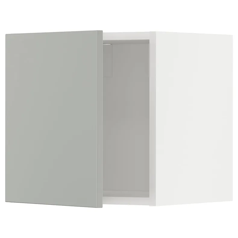 IKEA METOD МЕТОД, навесной шкаф, белый / светло-серый, 40x40 см 195.390.24 фото №1