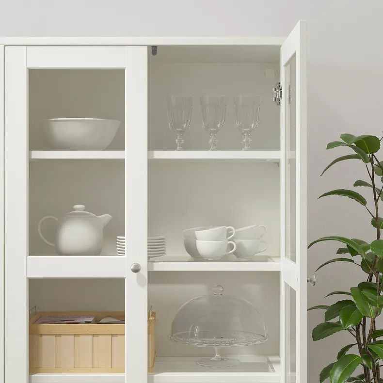 IKEA HAVSTA ХАВСТА, комбінація для зберіг зі склян двер, білий, 81x47x212 см 292.659.81 фото №3