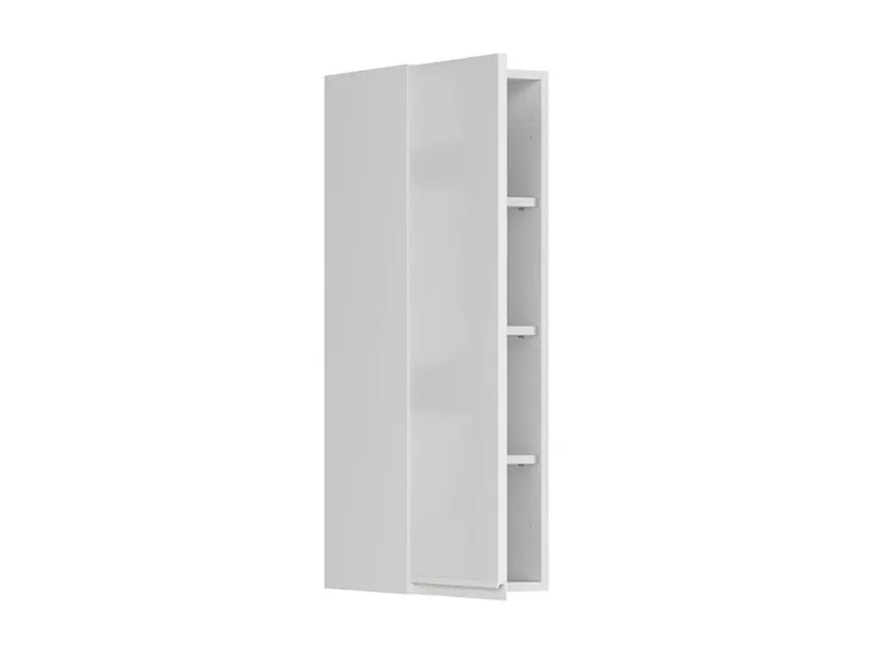 BRW Верхний кухонный шкаф Sole 30 см левый белый глянец, альпийский белый/глянцевый белый FH_G_30/95_L-BAL/BIP фото №3